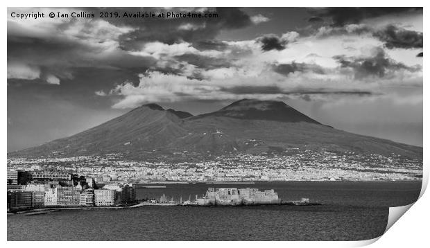 Clouds over Versuvius Print by Ian Collins