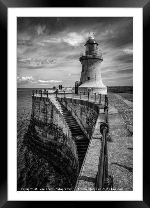 South Shields Lighthouse  Framed Mounted Print by Tyne Tees Photography