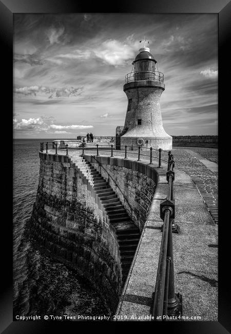 South Shields Lighthouse  Framed Print by Tyne Tees Photography