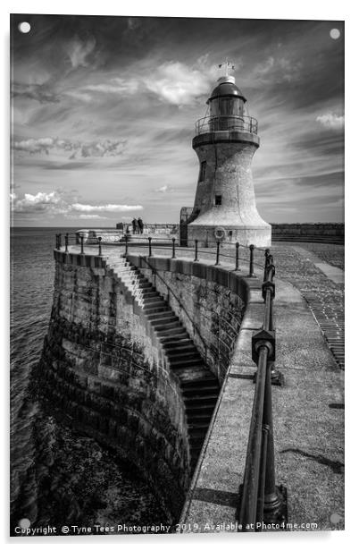 South Shields Lighthouse  Acrylic by Tyne Tees Photography