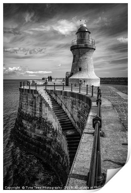 South Shields Lighthouse  Print by Tyne Tees Photography