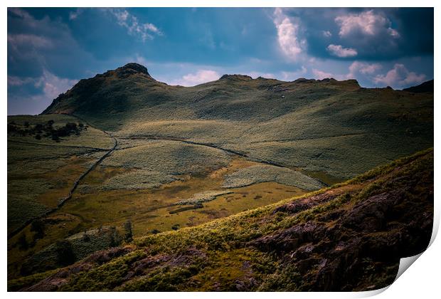 Coniston Coppermines Valley Print by Rich Berry