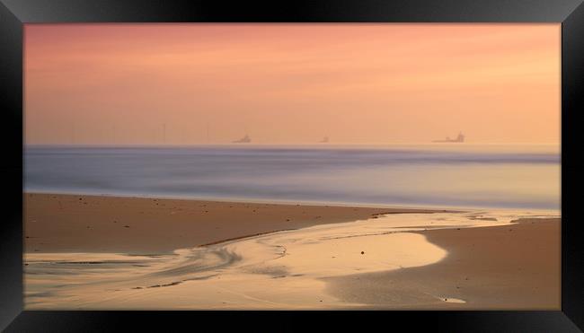 Sunrise, Aberdeen Beach Framed Print by Mike Stephen