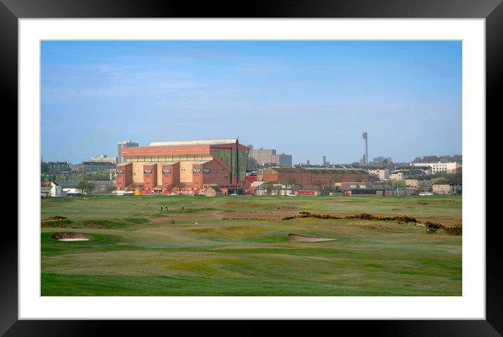 Pittodrie Stadium Framed Mounted Print by Mike Stephen