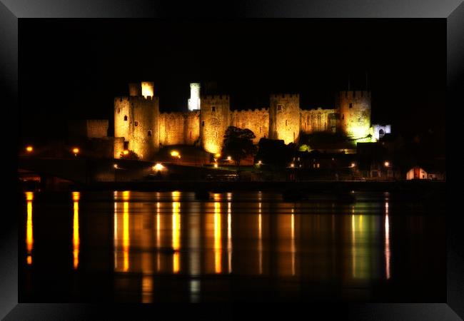 Conwy Castle Reflections Framed Print by Trudi Simmonds