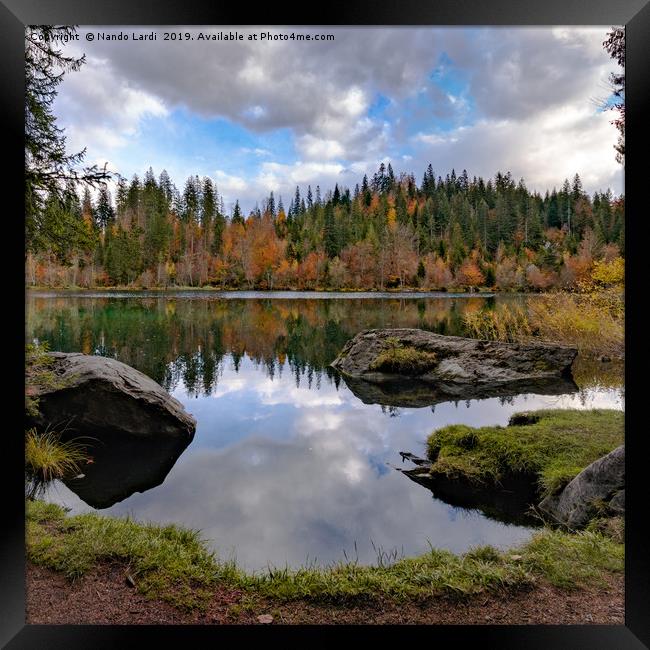 Lake Cresta Autumn Framed Print by DiFigiano Photography
