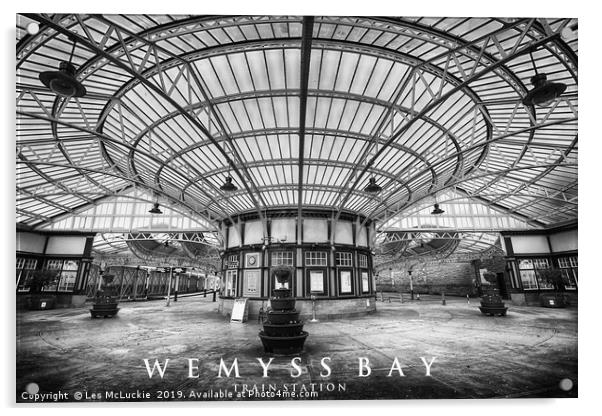 The Majestic Wemyss Bay Train Station Acrylic by Les McLuckie