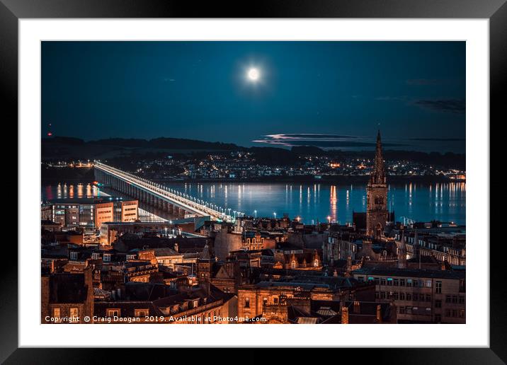 Dundee Rooftops Framed Mounted Print by Craig Doogan