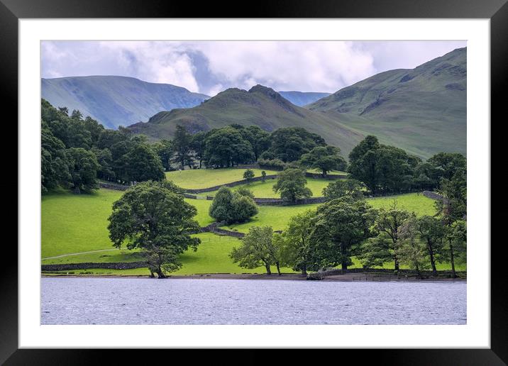 Ullswater lake district Cumbria Framed Mounted Print by Tony Bates