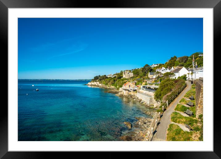 The picturesque village of St Mawes Framed Mounted Print by Andrew Michael