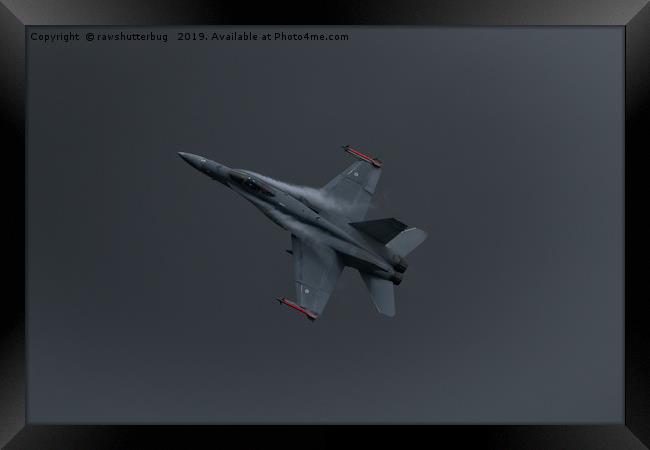 F-18C Finnish Air Force Framed Print by rawshutterbug 