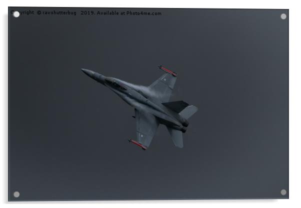 F-18C Finnish Air Force Acrylic by rawshutterbug 