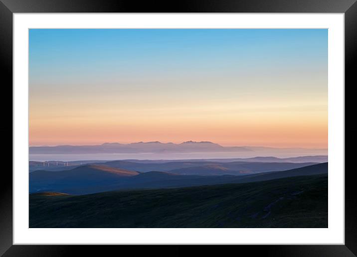 Isle of Arran at Sunrise Framed Mounted Print by Derek Beattie