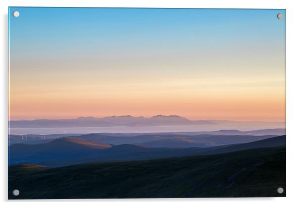 Isle of Arran at Sunrise Acrylic by Derek Beattie