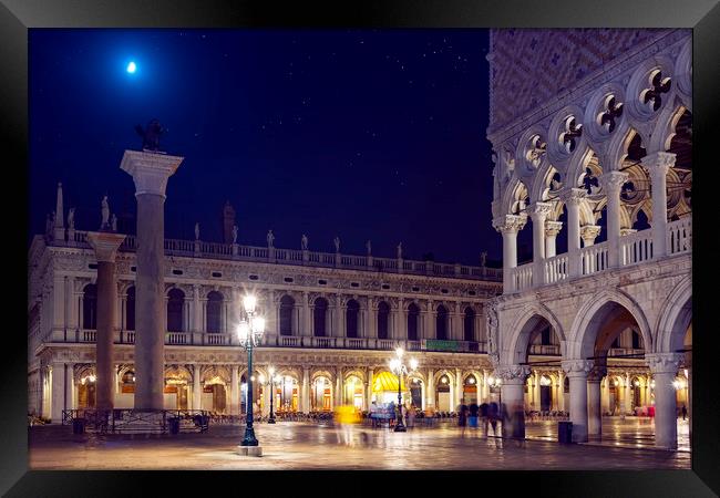 Midnight at Venice Framed Print by Svetlana Sewell