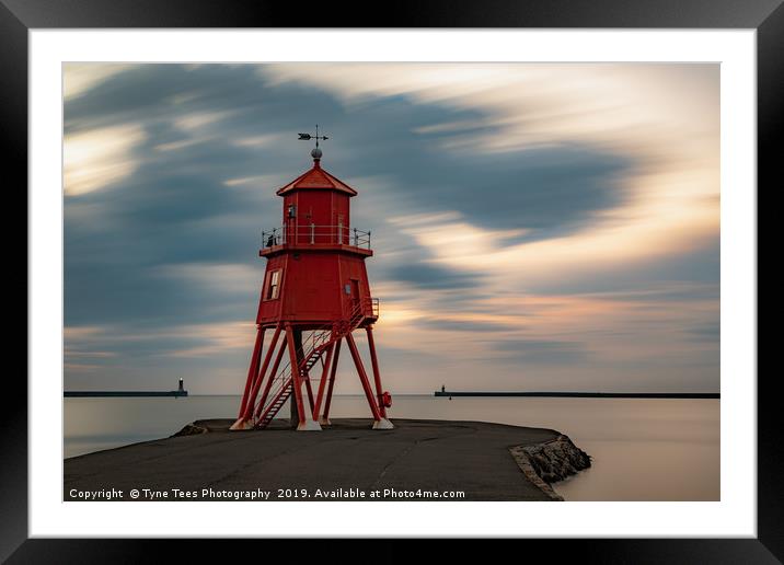 Herd Lighthouse Framed Mounted Print by Tyne Tees Photography