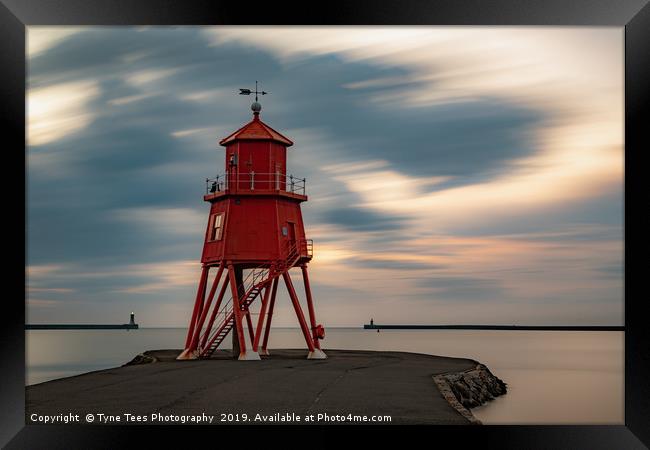 Herd Lighthouse Framed Print by Tyne Tees Photography