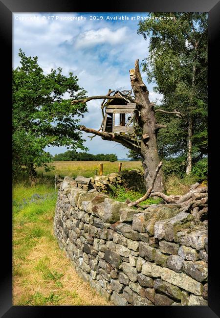 The Old Crooked Treehouse Framed Print by K7 Photography
