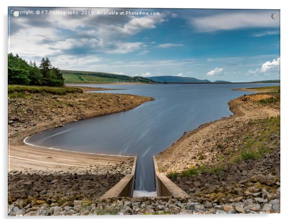 Grimwith Reservoir in the Yorkshire Dales Acrylic by K7 Photography