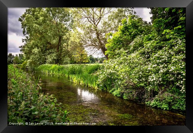 The River Itchen Framed Print by Ian Lewis