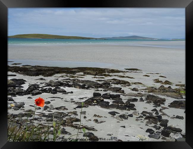 Clachan Sands North Uist at low tide Framed Print by yvonne & paul carroll