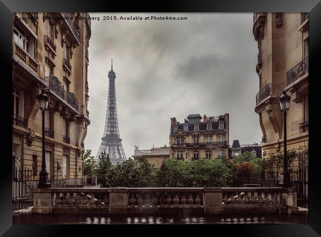 Melancholic Eiffel Tower, Paris Framed Print by Alexandre Rotenberg