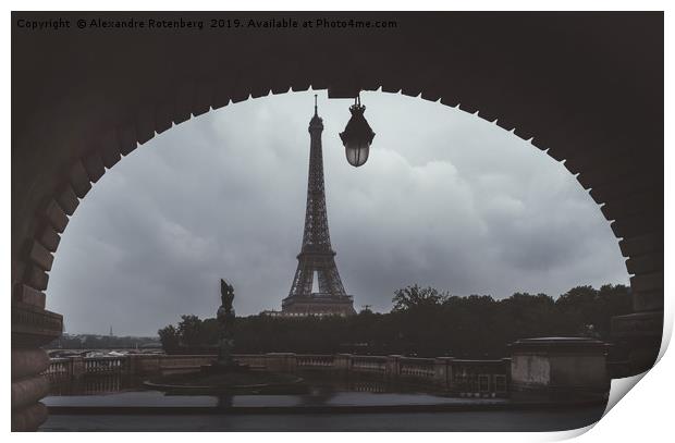 Eiffel Tower Paris Print by Alexandre Rotenberg