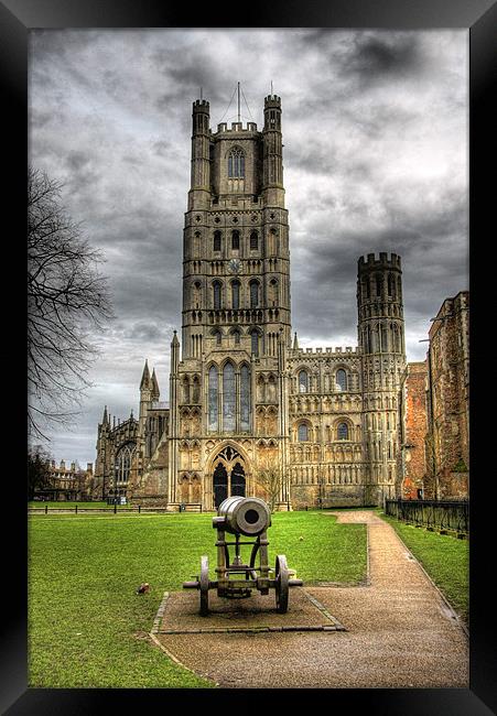 ELY CATHEDRAL HDR Framed Print by Gypsyofthesky Photography