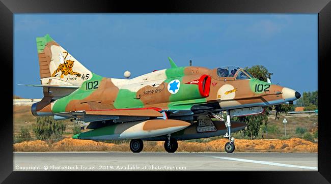 IAF A-4N Skyhawk Framed Print by PhotoStock Israel