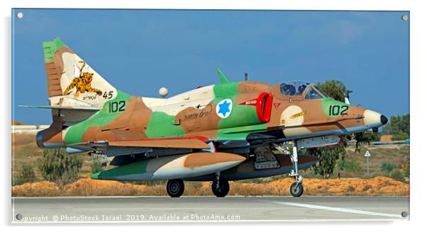 IAF A-4N Skyhawk Acrylic by PhotoStock Israel