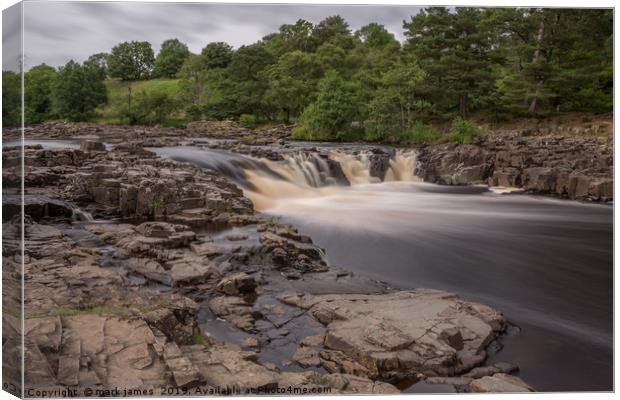 Low Force Waterfalls Canvas Print by mark james