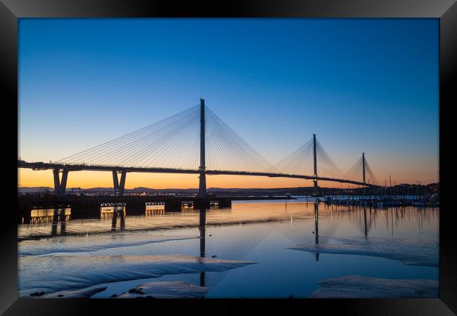 Queensferry at Night Framed Print by Richard Newton