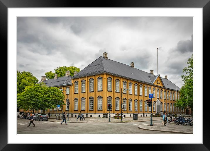 Trondheim Stiftsgarden Palace Framed Mounted Print by Antony McAulay