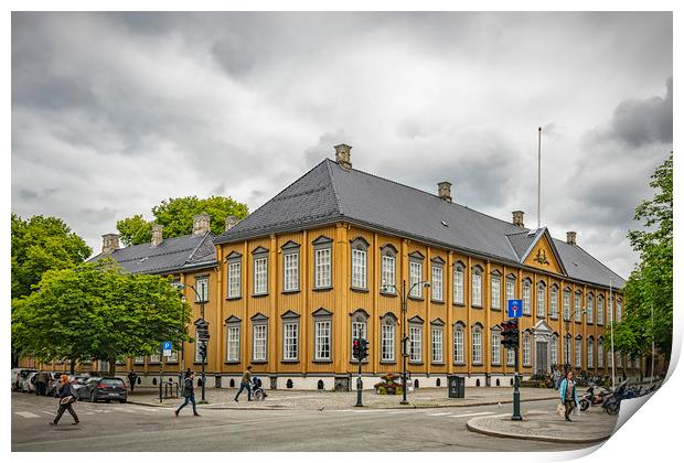 Trondheim Stiftsgarden Palace Print by Antony McAulay