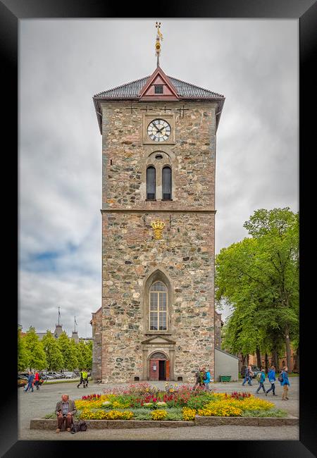 Trondheim Var Frue Church Framed Print by Antony McAulay