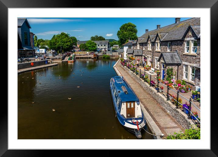 Serene Brecon Canal Haven Framed Mounted Print by Steve Purnell