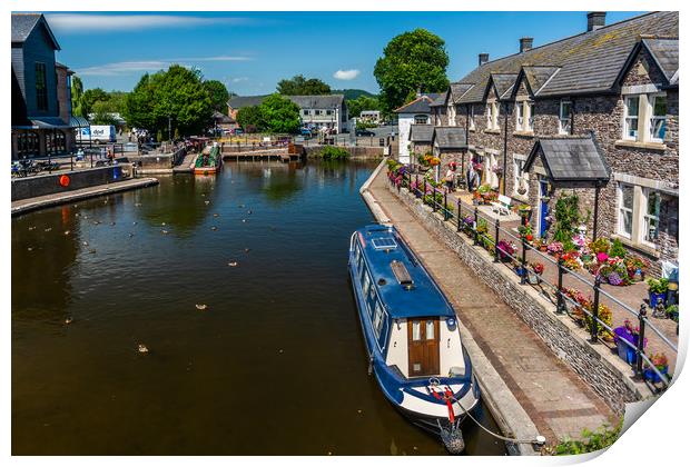 Serene Brecon Canal Haven Print by Steve Purnell