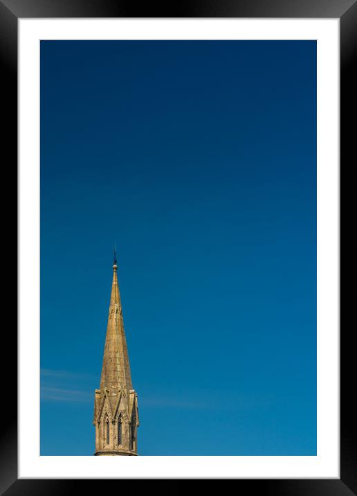Brecon Presbyterian Church Spire Framed Mounted Print by Steve Purnell