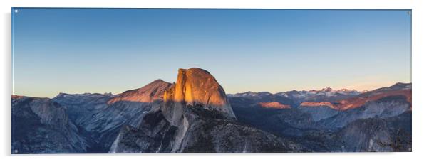 Half Dome at Sunset Acrylic by Ray Hill