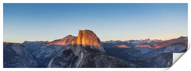 Half Dome at Sunset Print by Ray Hill