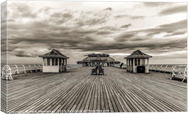 The Unusual Sight of a Lampless Cromer Pier Canvas Print by Heidi Hennessey