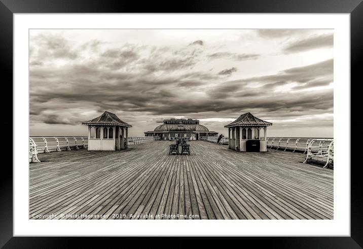 The Unusual Sight of a Lampless Cromer Pier Framed Mounted Print by Heidi Hennessey