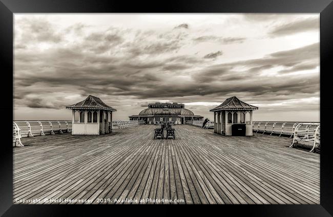 The Unusual Sight of a Lampless Cromer Pier Framed Print by Heidi Hennessey