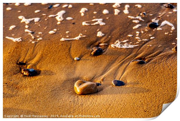 Love in the Sand Print by Heidi Hennessey