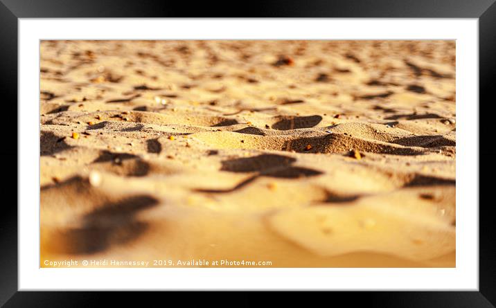 Sun-Kissed Sands Framed Mounted Print by Heidi Hennessey