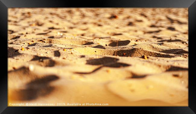 Sun-Kissed Sands Framed Print by Heidi Hennessey