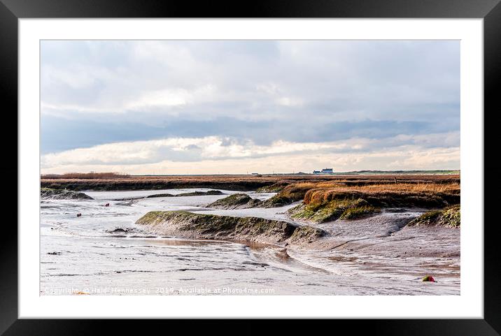 Majestic Winter Marshlands Framed Mounted Print by Heidi Hennessey