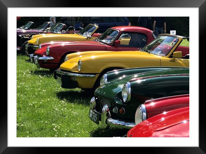 Triumph Spitfire1500 70s  Framed Mounted Print by vicky Lewis