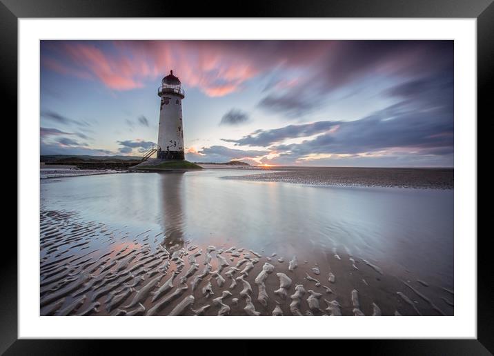 Talacre sunburst  Framed Mounted Print by Jed Pearson