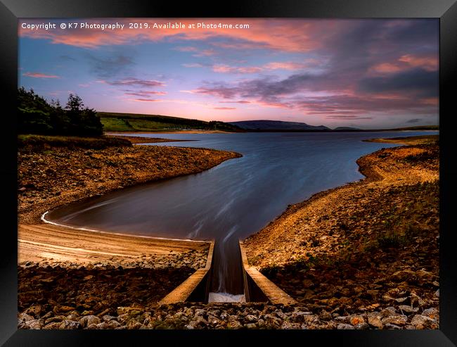 Grimwith Reservoir Framed Print by K7 Photography